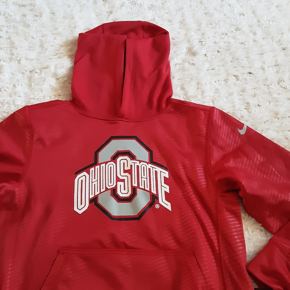 Nike Youth Ohio State Buckeyes Thermal Hoodie NEW - Picture 4 of 6